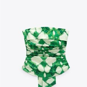 Green Patterned Women's Scarf